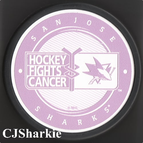 Sharks Hockey Fights Cancer Puck
