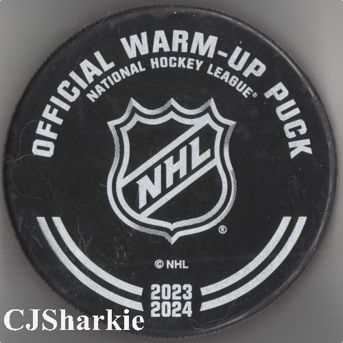 2023-2024 Warm-up Puck back view
