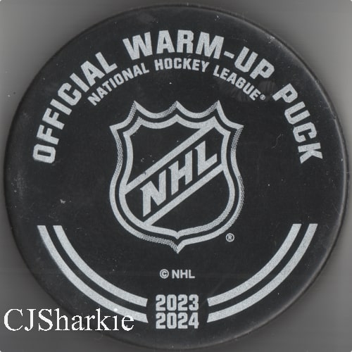 2023-2024 Warm-up Puck back view