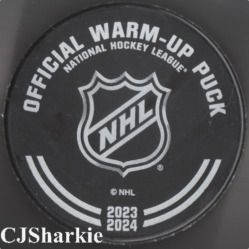 2023-2024 Warm-up Puck back view