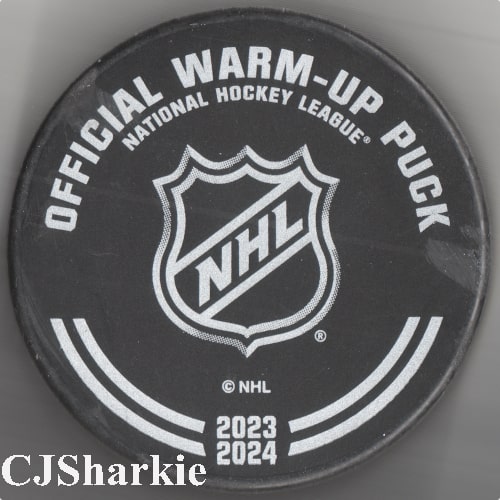 2023-2024 Warm-up Puck back view