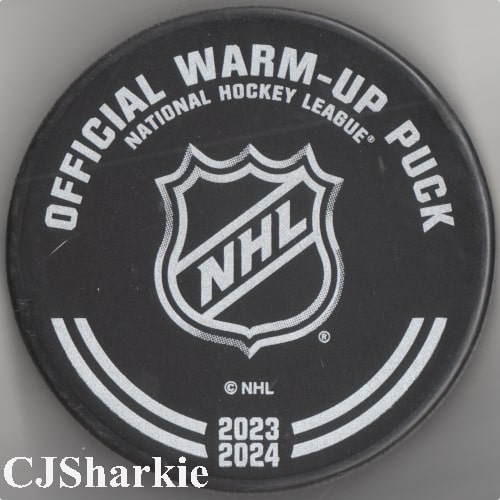 2023-2024 Warm-up Puck back view