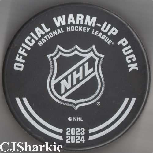 2023-2024 Warm-up Puck back view