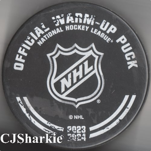 2023-2024 Warm-up Puck back view