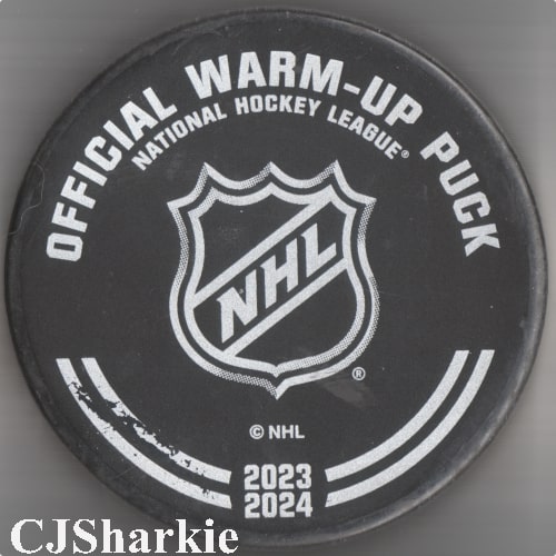 2023-2024 Warm-up Puck back view