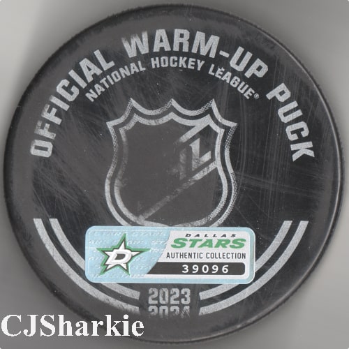 2023-2024 Warm-up Puck back view