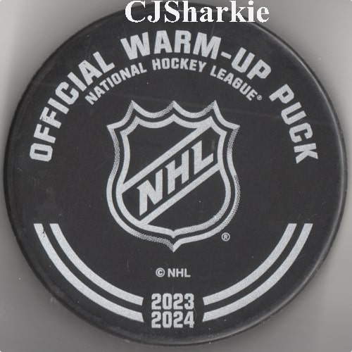 2023-2024 Warm-up Puck back view