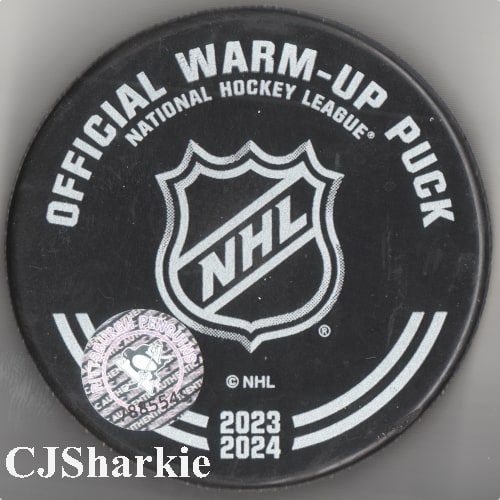 2023-2024 Warm-up Puck back view