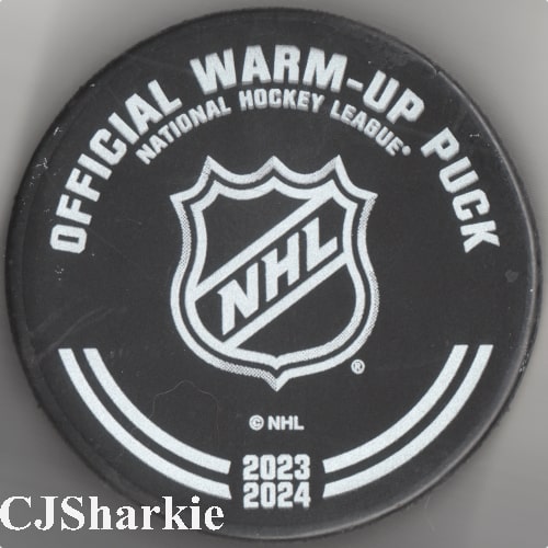 2023-2024 Warm-up Puck back view
