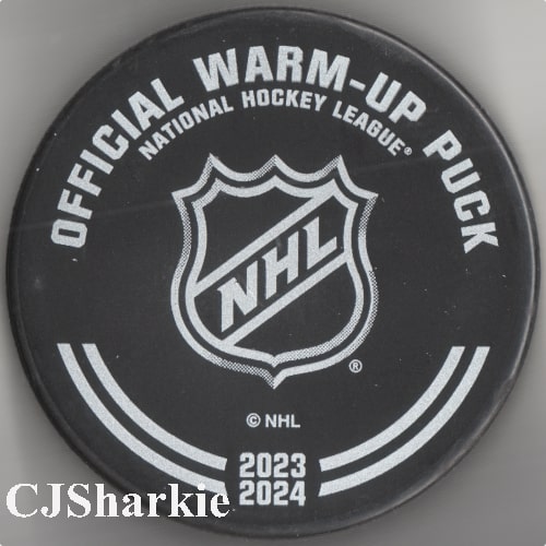 2023-2024 Warm-up Puck back view