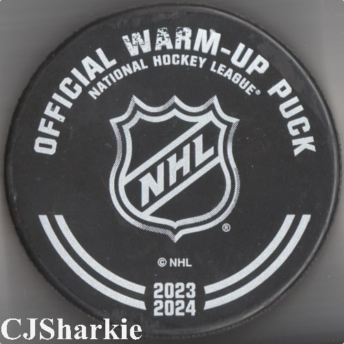 2023-2024 Warm-up Puck back view