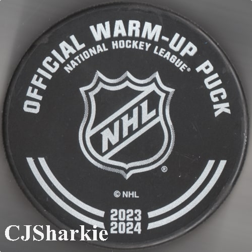 2023-2024 Warm-up Puck back view