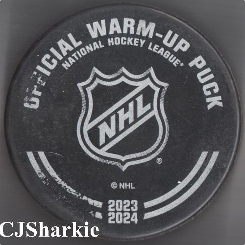 2023-2024 Warm-up Puck back view
