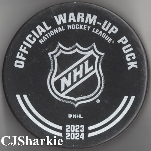 2023-2024 Warm-up Puck back view