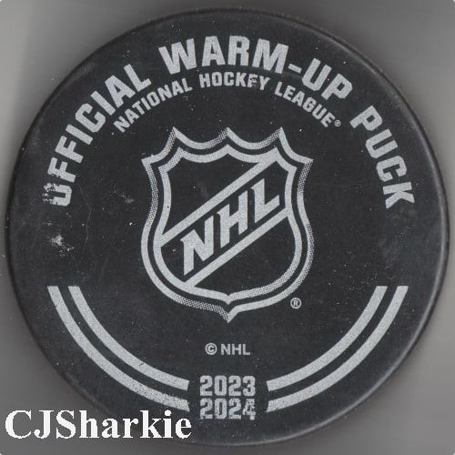 2023-2024 Warm-up Puck back view