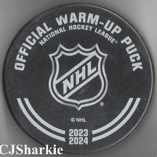 2023-2024 Warm-up Puck back view