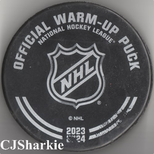 2023-2024 Warm-up Puck back view