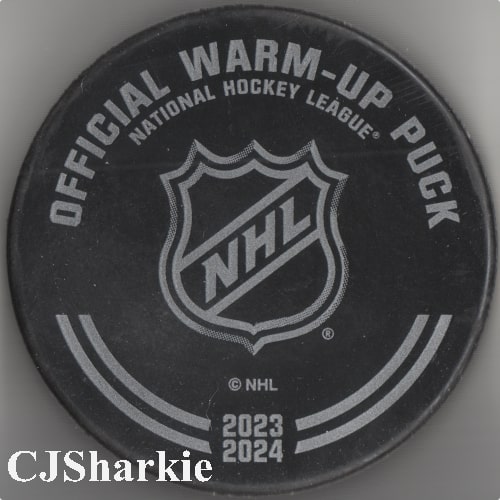 2023-2024 Warm-up Puck back view