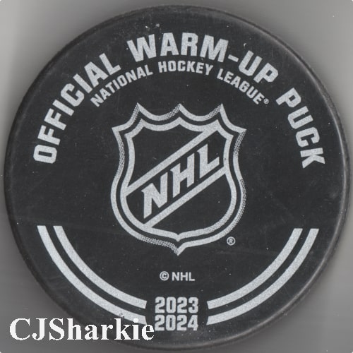 2023-2024 Warm-up Puck back view