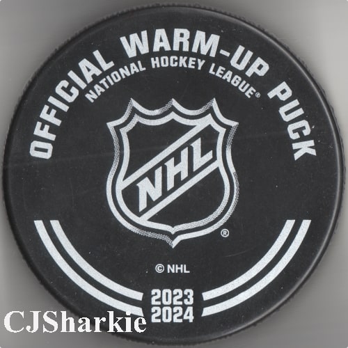 2023-2024 Warm-up Puck back view